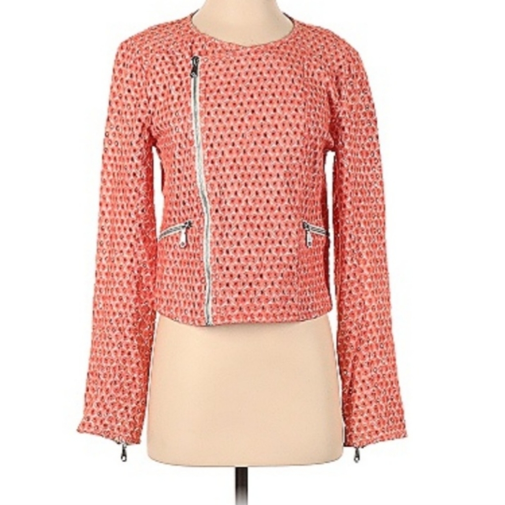 Rebecca Minkoff 100% cotton motorcycle style jacket
